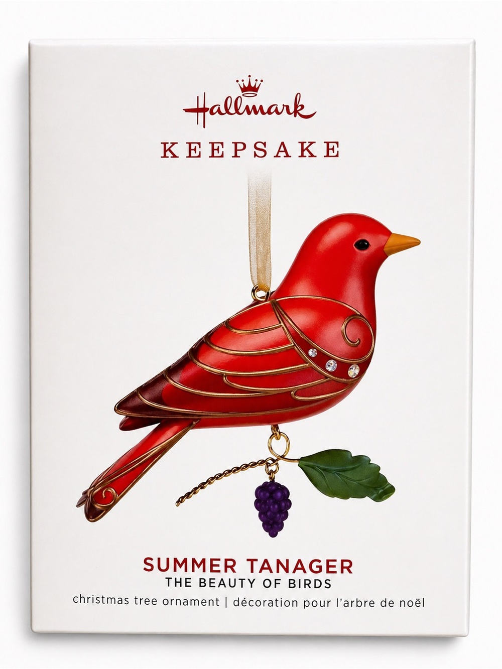 Hallmark Keepsake 2019 Summer Tanager Ornament NIB Beauty of Birds Sealed - Picture 2 of 11
